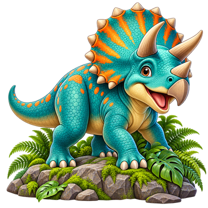 Dino Valley Triceratops standalone decal only