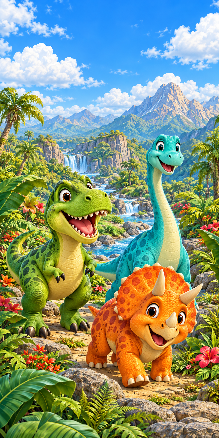 Dinosaur Adventure Kids cornhole wrap artwork without a hole