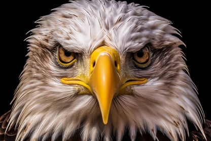Incredible American Bald Eagle Head Face Wallpaper Mural