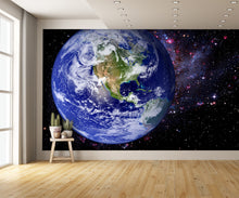 Earth Space Galaxy Wallpaper Mural Planet Large High Res extra room