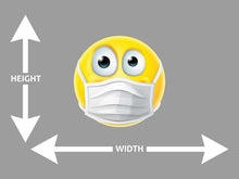 Emotion Emoji Medical Mask Face Wall Art Decal