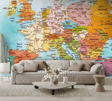 Europe Wallpaper Map of Europe large image Wall Mural living room