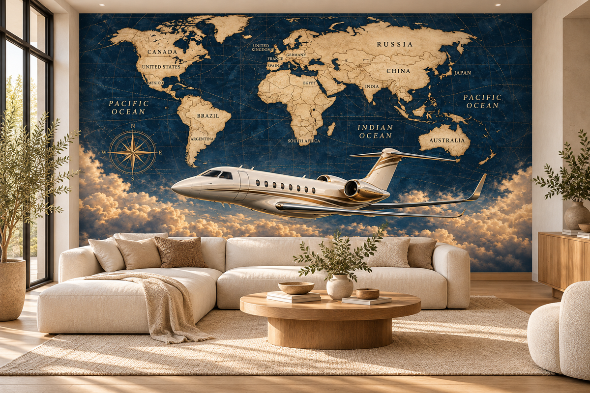 Jetsetter Global Routes — living room mockup