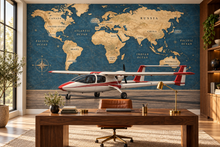 Twin Boom Horizon — home office mockup