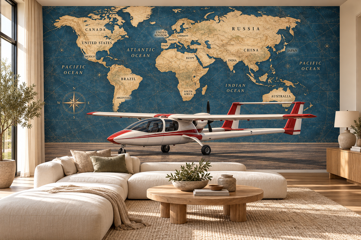 Twin Boom Horizon — living room mockup