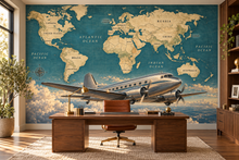 Atlantic Passage Labeled Map — home office mockup