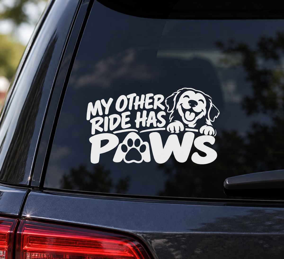 Car window decal vehicle mockup