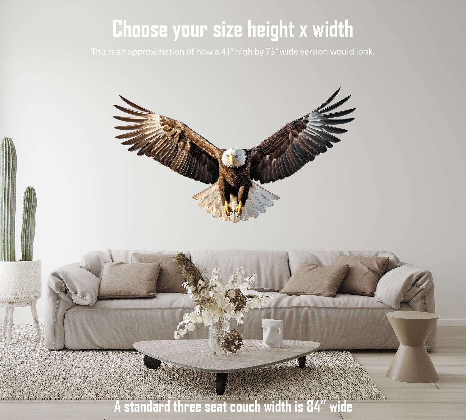 Eyes on You Bald Eagle 5 Large Wall Decal