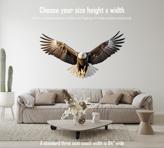Eyes on You Bald Eagle 5 Large Wall Decal