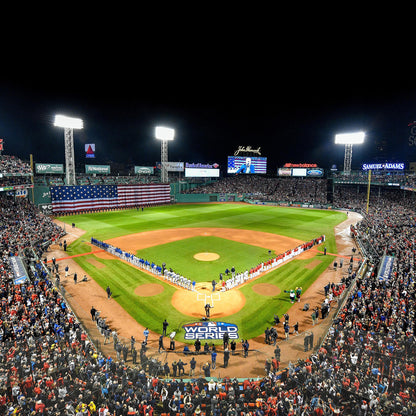 Fenway Park Baseball Diamond Field Custom Designed Wallpaper