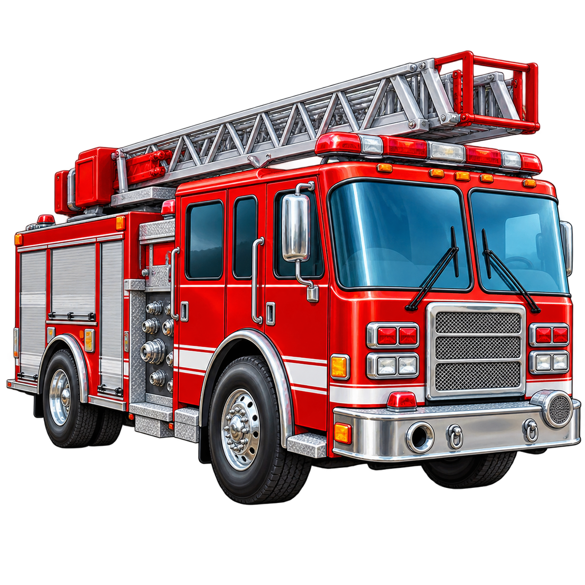 Firehouse Rescue Truck standalone decal only