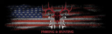Hunting and Fishing Deer Skull Fish Bones Rear Window Decal