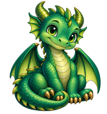 Friendly Forest Dragon standalone decal only