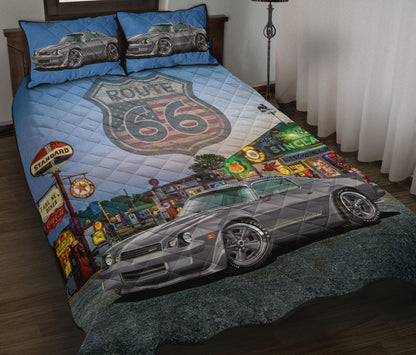 1981 Chevy Camaro Gray Route 66 Quilt Art Designs Set view 1