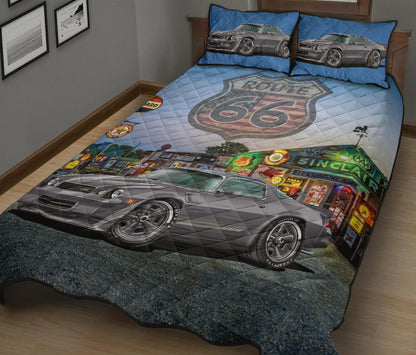1981 Chevy Camaro Gray Route 66 Quilt Art Designs Set view 2