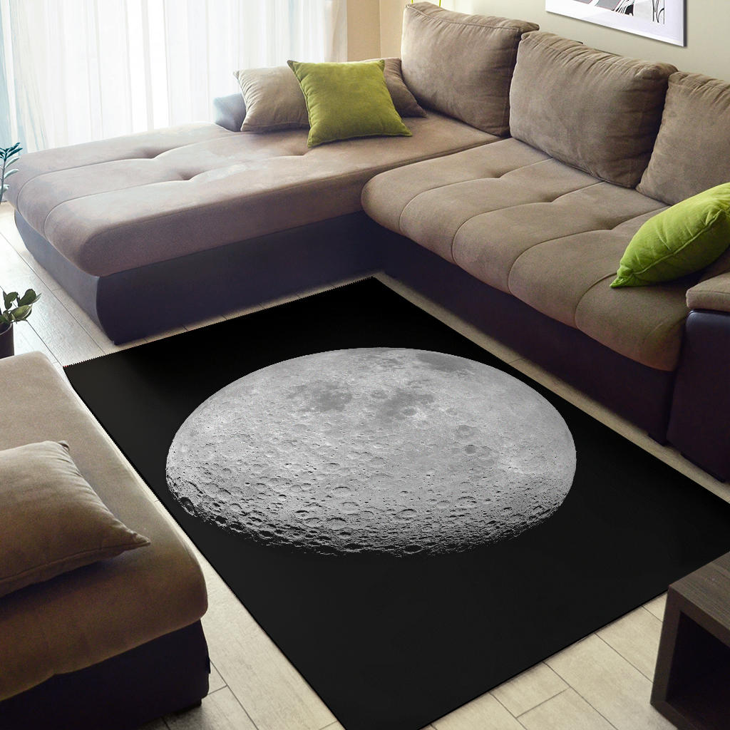 Moon From Apollo 16 Rug