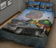 1969 Dodge Dart Black Muscle Car Route 66 Quilt Art Set view 2