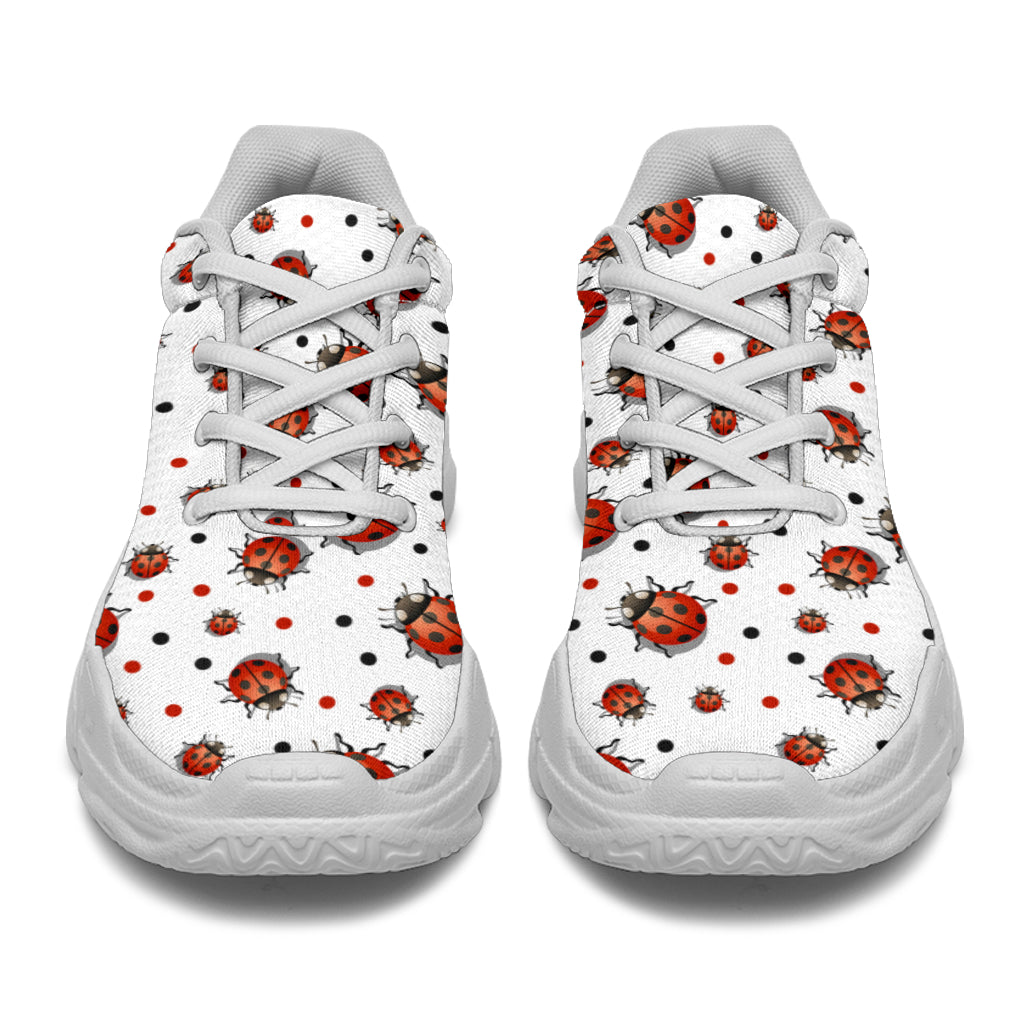 Ladybug Chunky Sneakers (White)