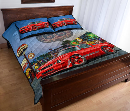 1981 Chevy Camaro Red Route 66 Quilt Art Designs Set view 3