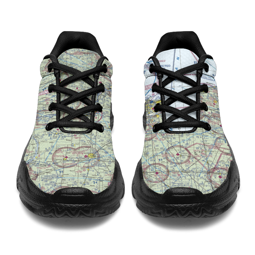 Chicago VFR Sectional Chunky Black Sole Sneakers