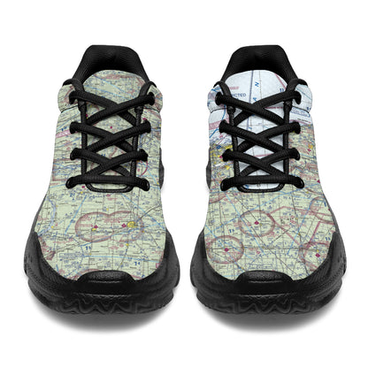 Chicago VFR Sectional Chunky Black Sole Sneakers