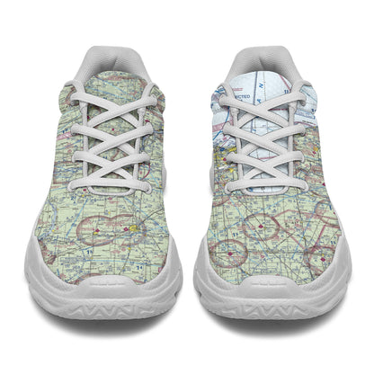 Chicago VFR Sectional Chunky Black Sole Sneakers