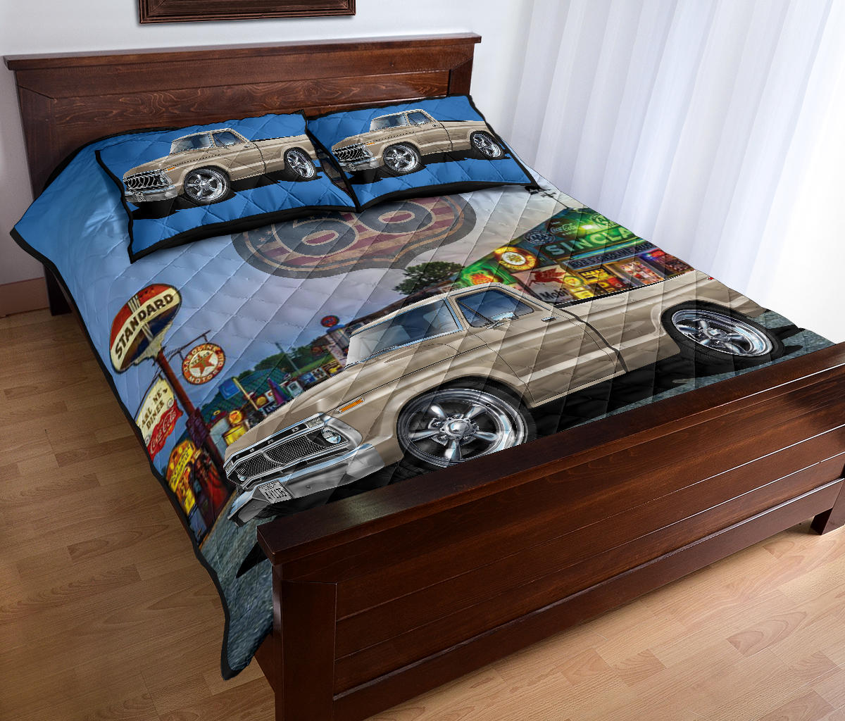 1972 Ford F100 Route 66 Quilt Set