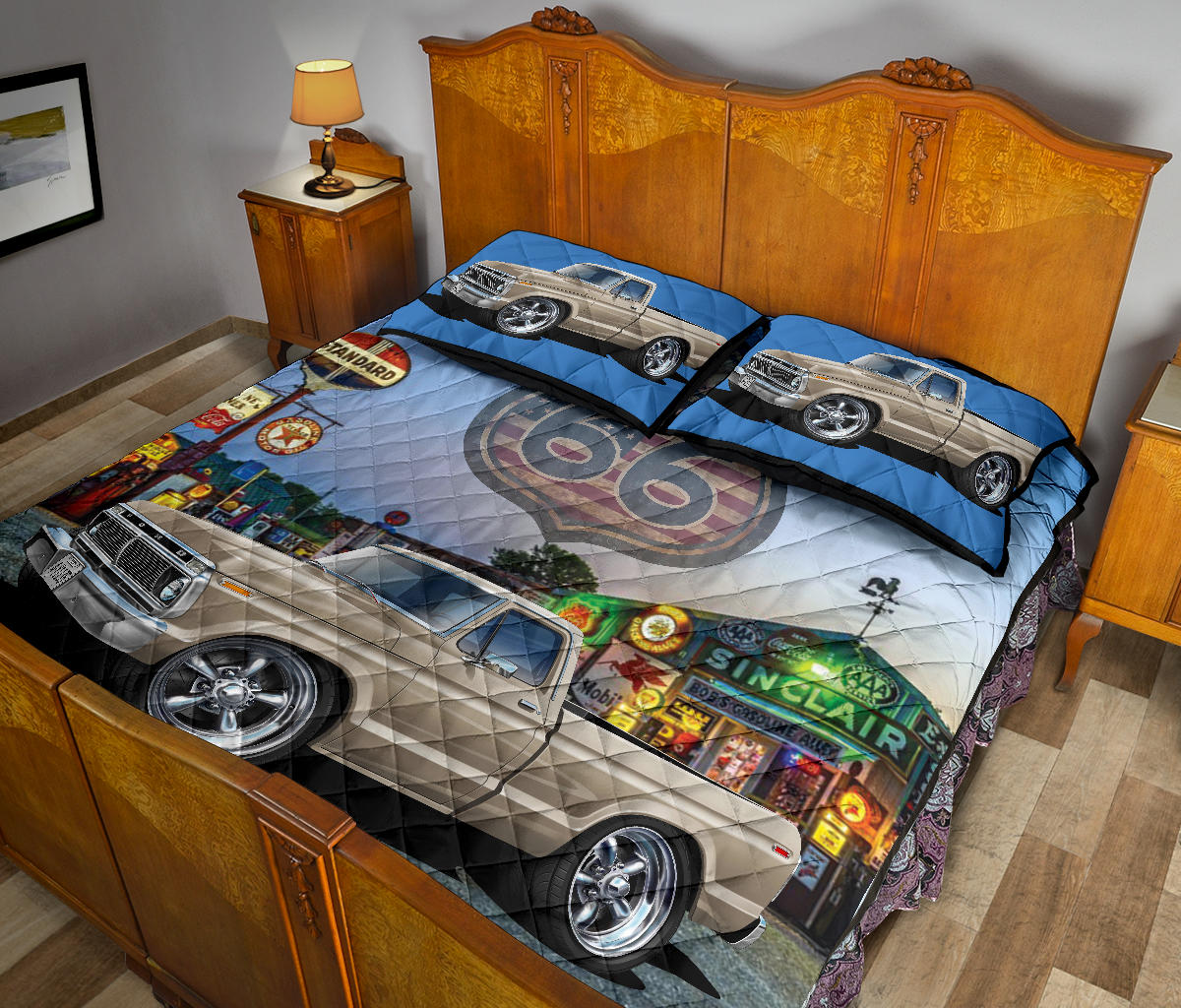 1972 Ford F100 Route 66 Quilt Set