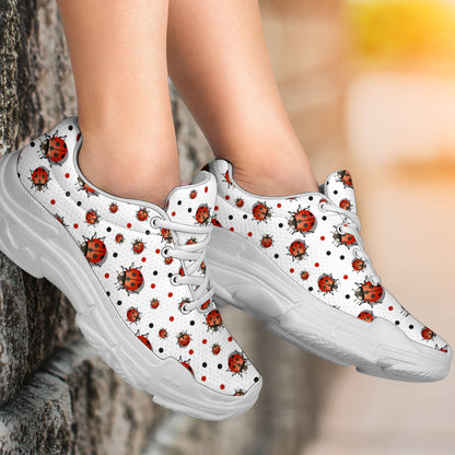 Ladybug Chunky Sneakers (White)