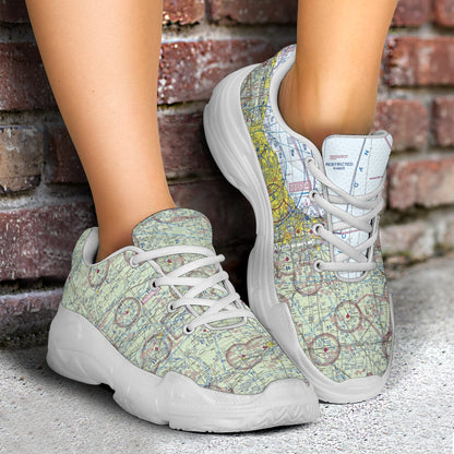 Chicago VFR Sectional Chunky Black Sole Sneakers