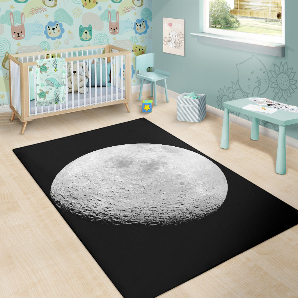 Moon From Apollo 16 Rug
