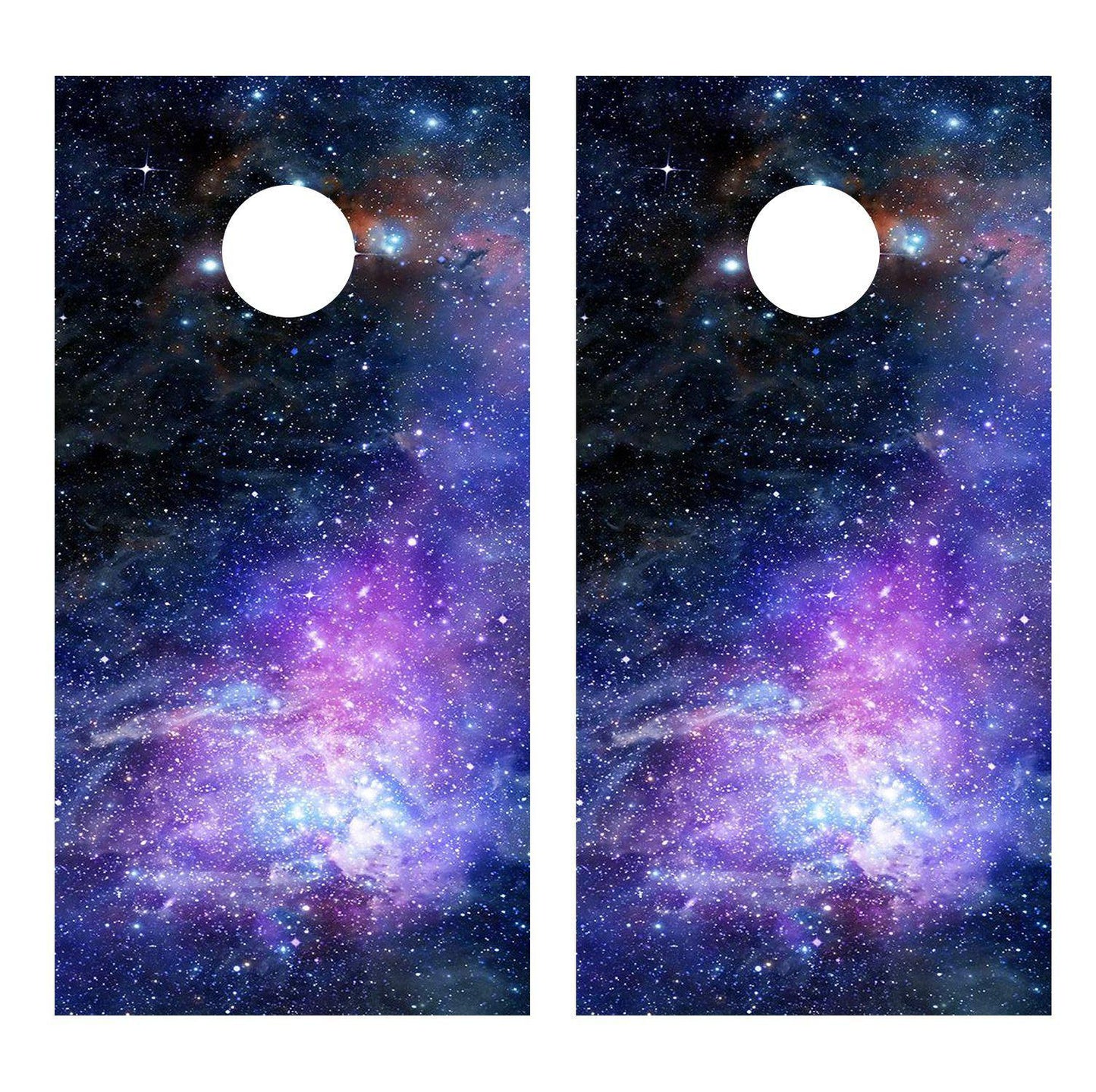 Galaxy Design Cornhole Board Decals
