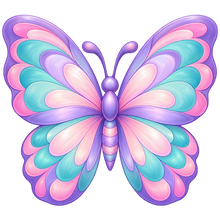 Garden Butterfly standalone decal only