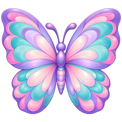Garden Butterfly standalone decal only