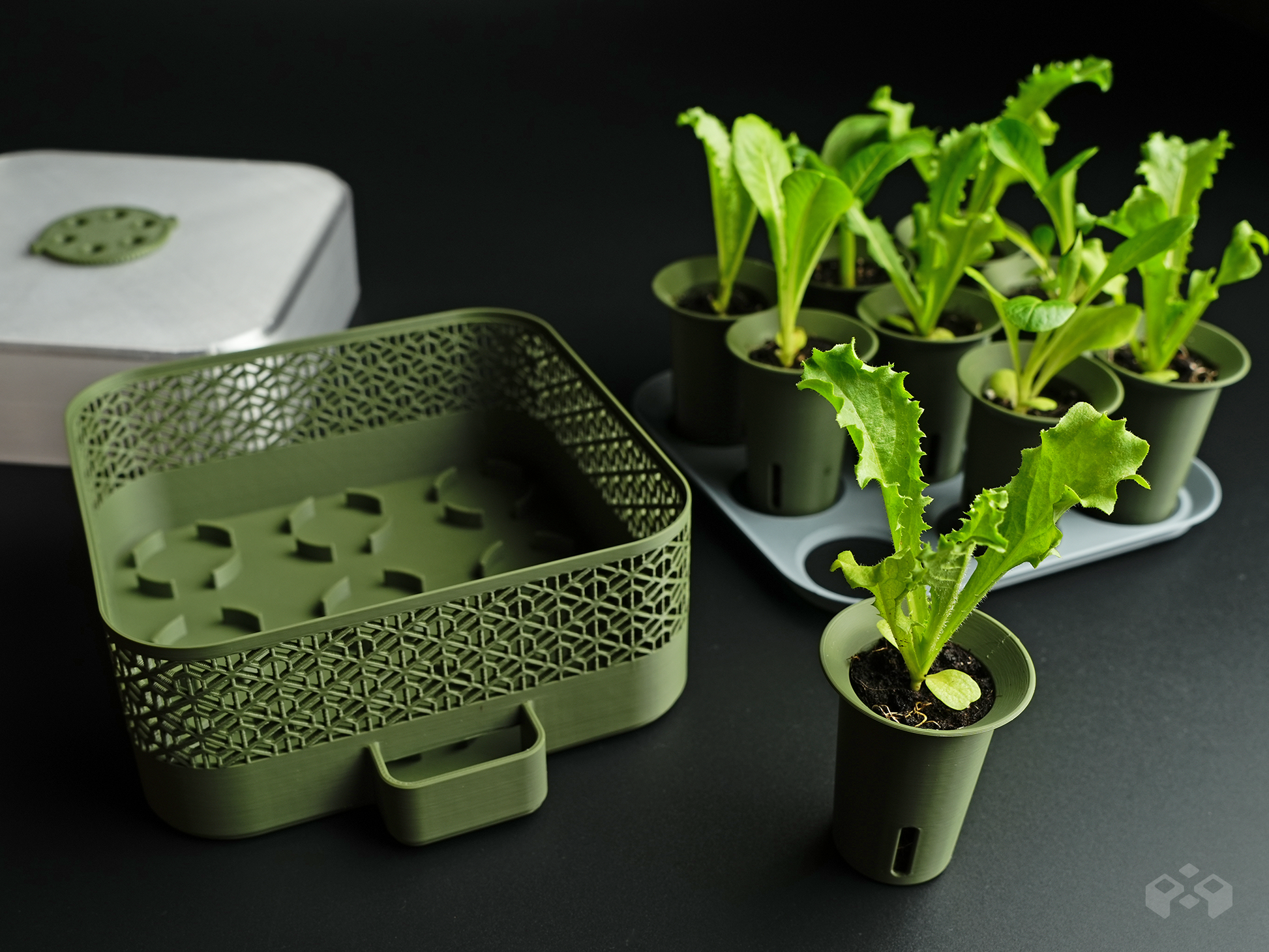 self watering trays for plants Self Watering Seed Starter with Modular Grow Kit – Let's Print Big