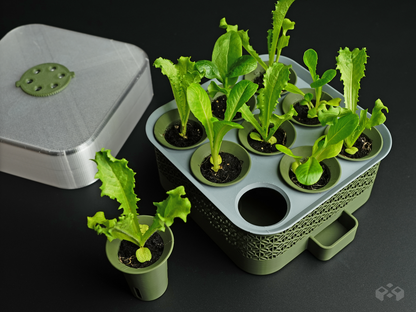 Self Watering Seed Starter with Modular Grow Kit