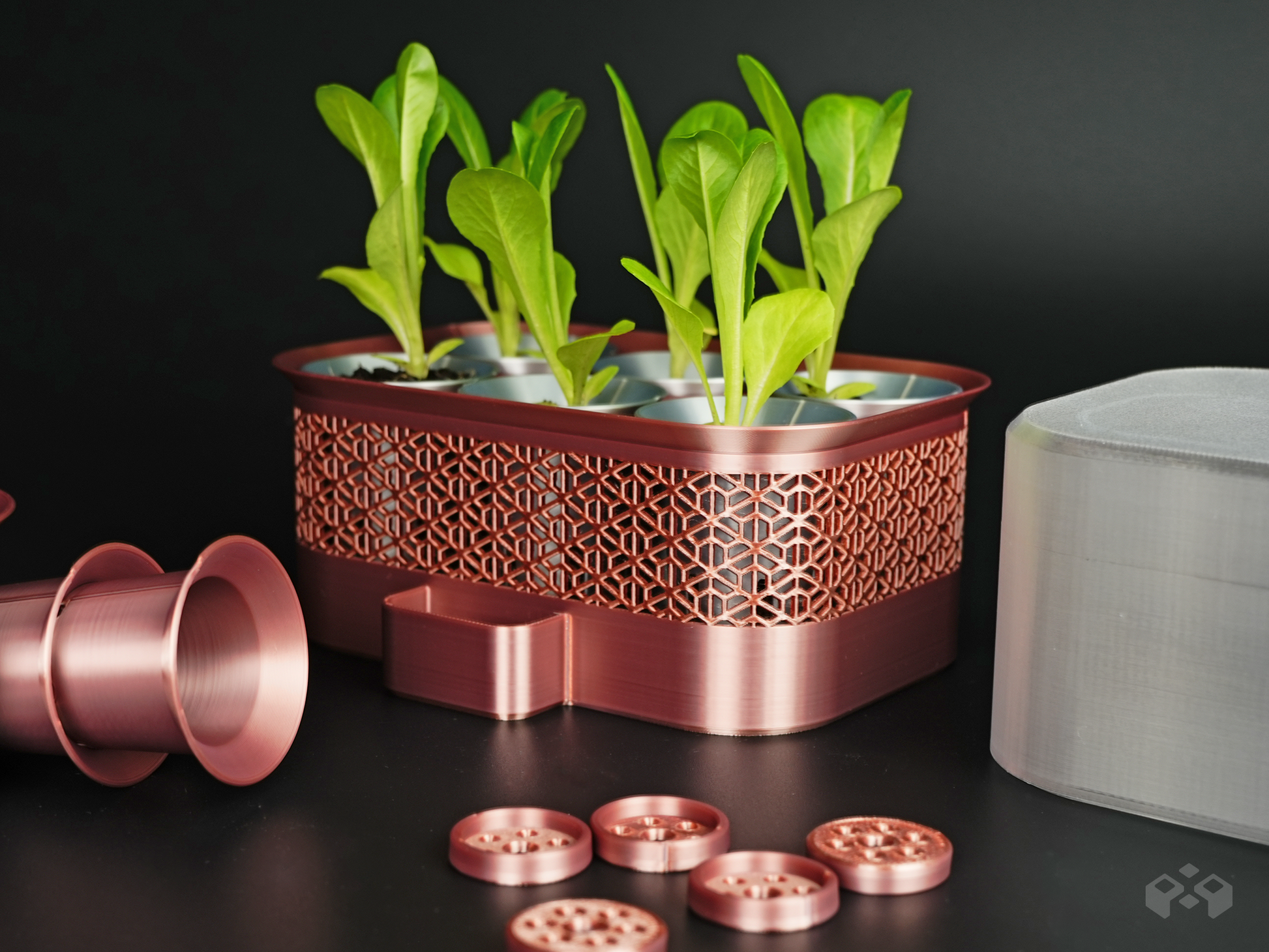 large self watering plant tray Self Watering Seed Starter with Modular Grow Kit – Let's Print Big
