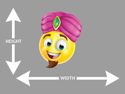 Genie Emotion Cartoon Face Wall Art Decal