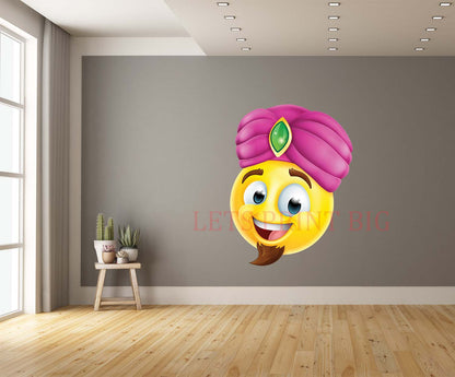 Genie Emotion Cartoon Face Wall Art Decal