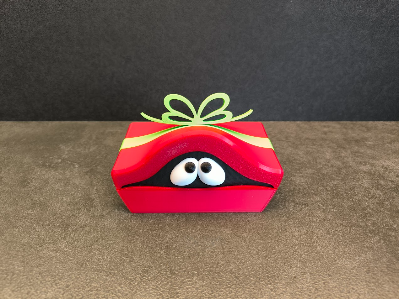 Cute Gift Box With Eyes and Teeth