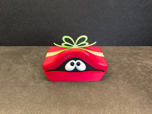 Cute Gift Box With Eyes and Teeth