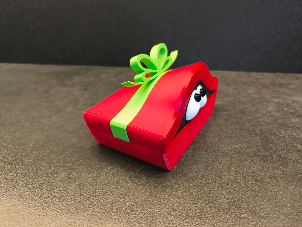 Cute Gift Box With Eyes and Teeth