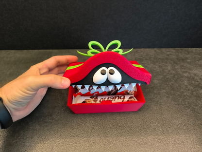 Cute Gift Box With Eyes and Teeth