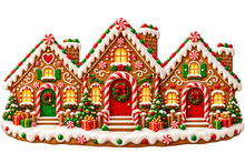 Gingerbread Village standalone decal only