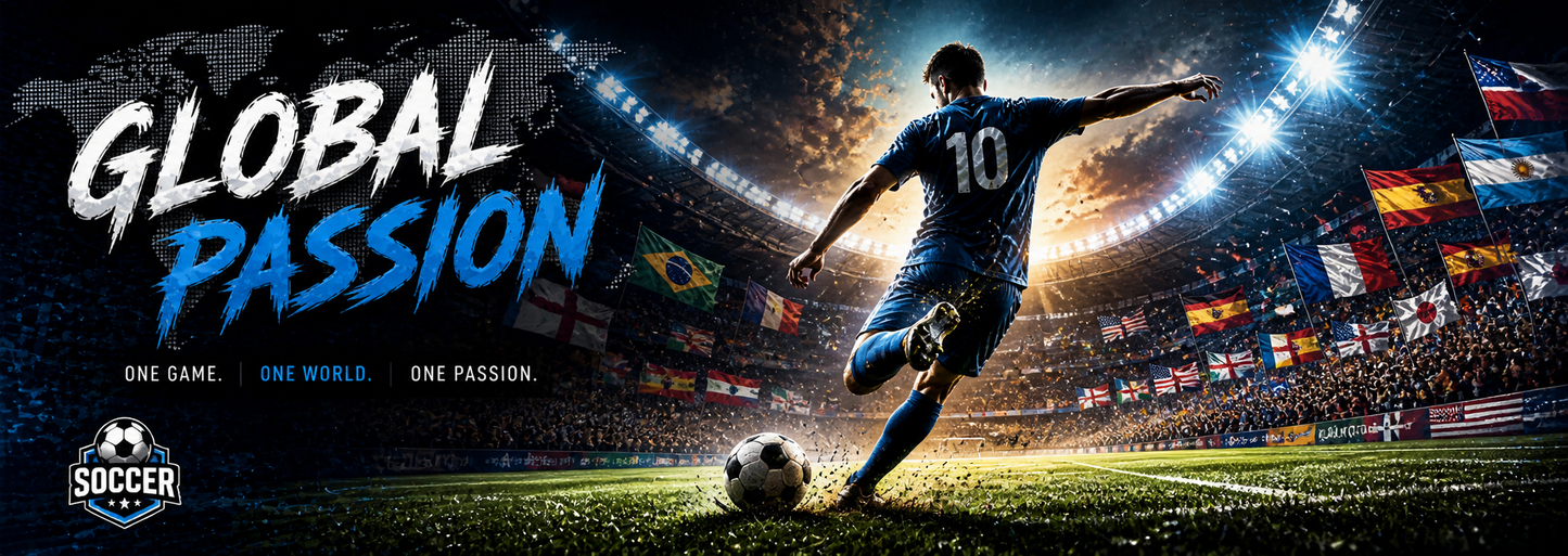 Soccer Stadium Global Passion Desk Mat