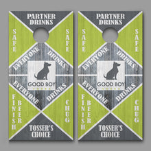 Drinking Game Good Boy Vodka Design Cornhole Board Decal Wraps