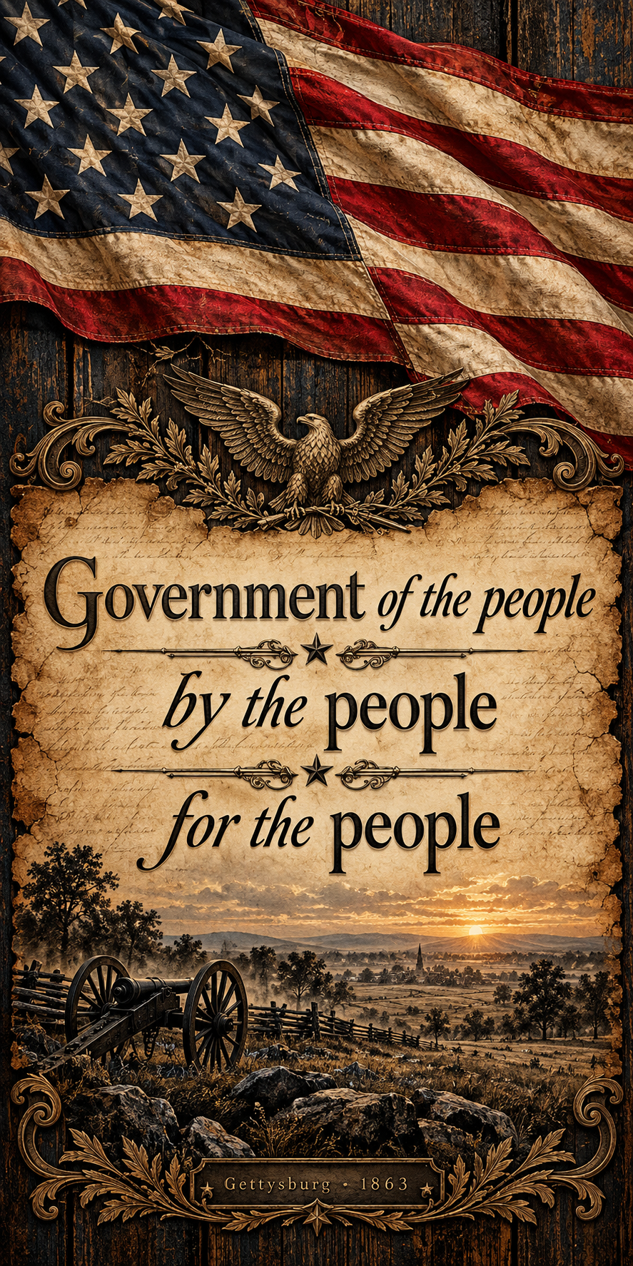 Government of the People Cornhole Board Wraps hole-free artwork