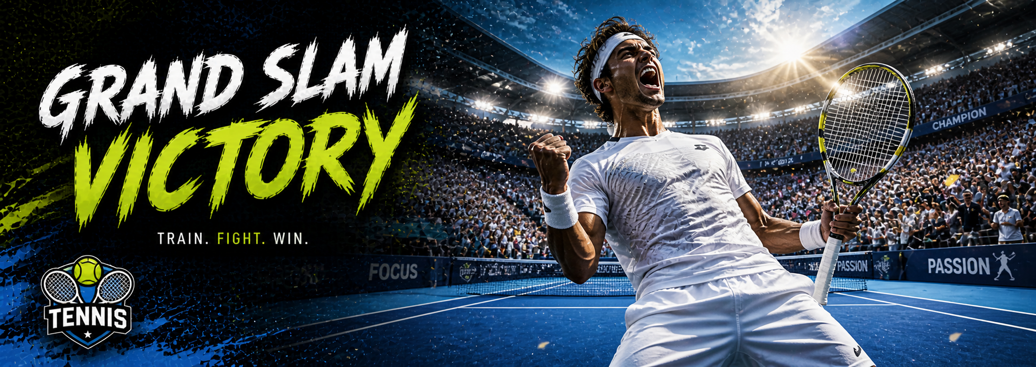 Tennis Grand Slam Victory Desk Mat