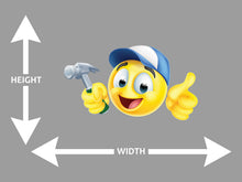 Handyman Cartoon Emotion With Hammer Wall Art Decal