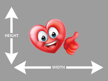 Heart Emotion Happy Cartoon Wall Art Decal